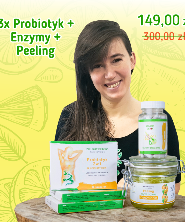 enzymy-peeling-plus-probiotyki-zdrowie-piękna-cera-zielony-detox