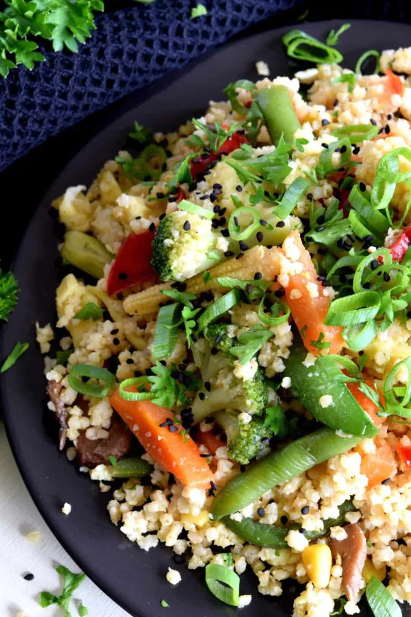 kasza jaglana z warzywami